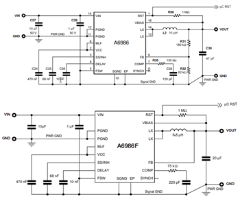 Schematic - STMicroelectronics A6986 Step-Down Switching Regulator